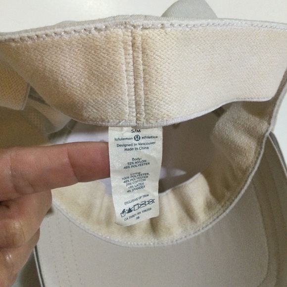 Lululemon Unisex Size Small Medium Lightweight Lined Baller Hat In Cream - Picture 5 of 6